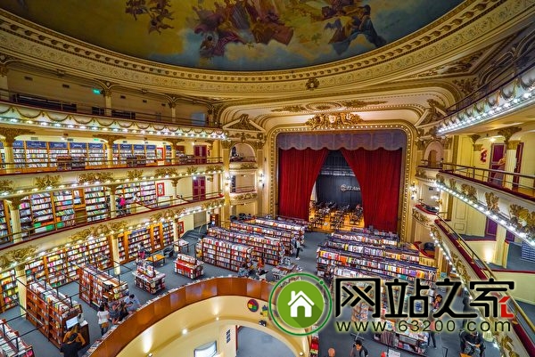 阿根廷百年剧院改建成世界最美的书店